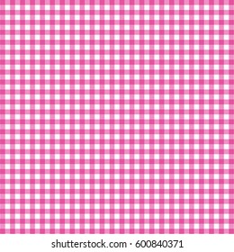 Vector Gingham Pattern Pink Background Stock Vector (Royalty Free ...