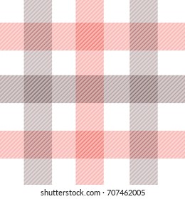 Vector gingham seamless pattern in red