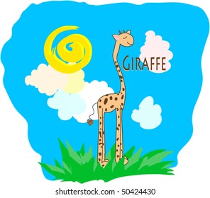 vector giraffe