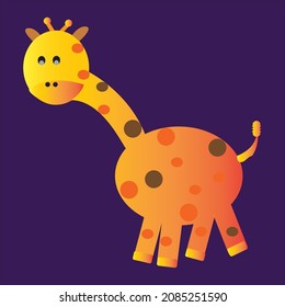 Vektorgiraffe-Cartographiedesign