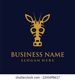 vector giraffe golden abstract symbol,design concept, logo,logotype for template