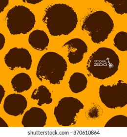 Vector giraffe logo illustration. Wild animal logo. Giraffe icon, good for park, shelter, reserve, pet shop, touristic, safari traveling company, cosmetic brand, kid toys store.