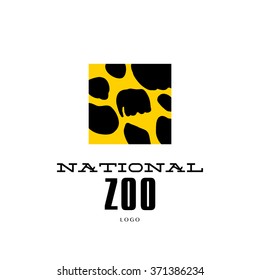 Vector giraffe logo illustration. Wild animal logo. Giraffe icon good for park, shelter, reserve, pet shop, touristic, safari traveling company, cosmetic brand, kid toys store.