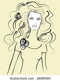 vector girl