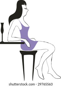 Vector. Girl