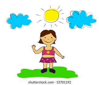 vector girl.