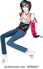 vector girl