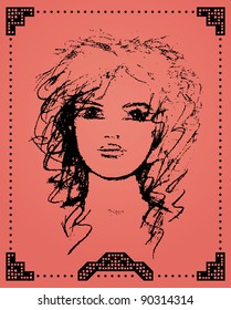 Vector girl character