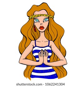Vector Girl Color 