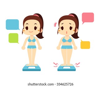 Vector Girl - Healthy Shape