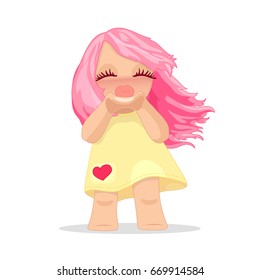 vector girl on transparent background