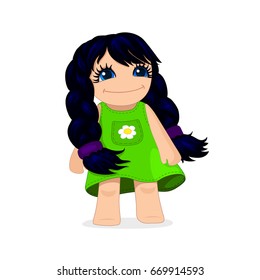 vector girl  on transparent background