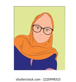 Vektorgrafik mit Brille