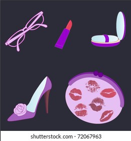 Vector girl set
