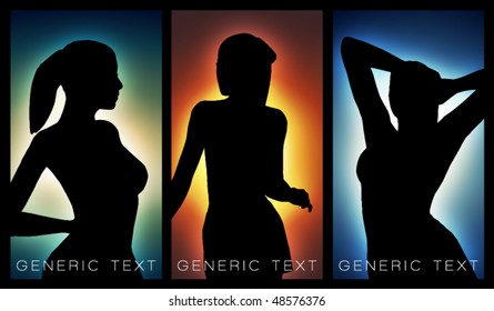 Vector  Girl Silhouette Design
