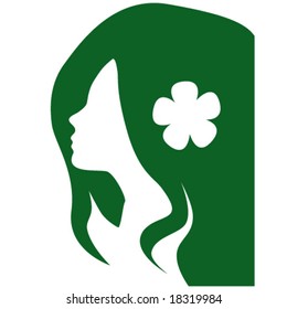 vector girl symbol