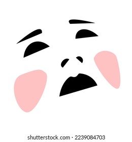 Vector girl in unmatched style