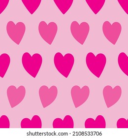 Vector girly Pink hearts. Perfect for valentine contents, background. Use it as fashion, textiles, digital paper, gift wrap, greeting cards, wallpaper and more.  