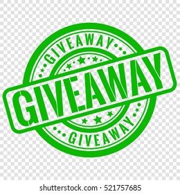 Vector giveaway stamp isolated on transparent background