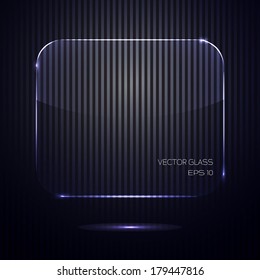 Vector glass banner