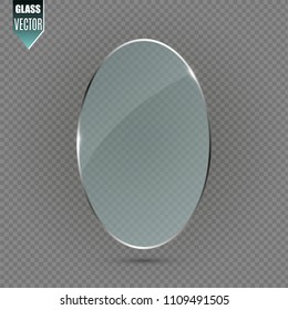  Vector glass banners on transparent background.