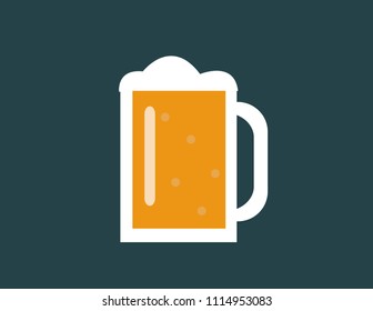 vector glass of beer 