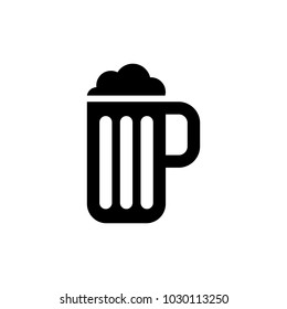 Vector glass of beer icon.