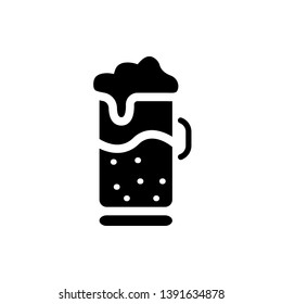 Vector glass of beer Icon