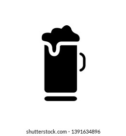 Vector glass of beer Icon
