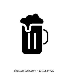 Vector glass of beer Icon