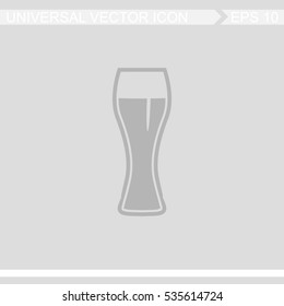 Vector Glass Of Beer Icon.