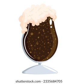 vector glass of beer on a white background