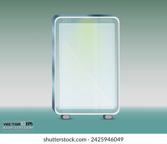 Vector Glass Billboard banner illustration