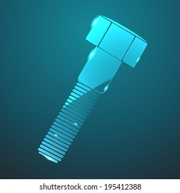 Vector glass  bolt icon. Eps10