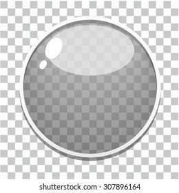 Vector Glass button template