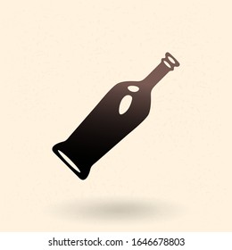 Vector Glass Cognac Bottle Icon