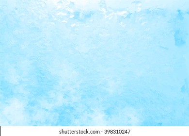 Vector Glass covered with ice during the severe frosts in winter