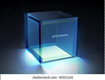 Vector Glass - Cube Illustration