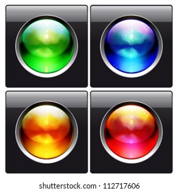 Vector glass design elements