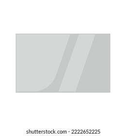 Vector glass frame. Glass banner realistic vector
