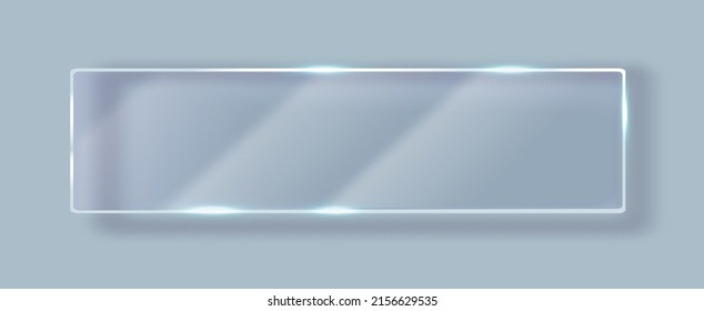 Vektorglas-Rahmen. Einzeln auf transparentem Hintergrund. Vektorglasgrafik