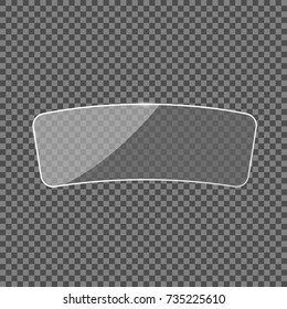 Vector glass frame.Windshield