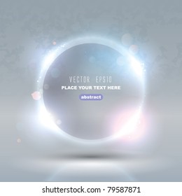 Vector Glass Glossy Sphere. Abstract Background