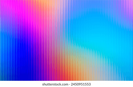 Vector Glass grainy blurred neon gradient in pastel colors. For covers, wallpapers, branding and other projects. Multicolored glass texture for banner, wallpaper, template, print.