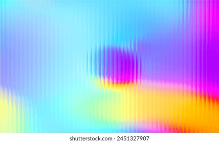 Vector Glass grainy blurred neon gradient in pastel colors. For covers, wallpapers, branding and other projects. Multicolored glass texture for banner, wallpaper, template, print.