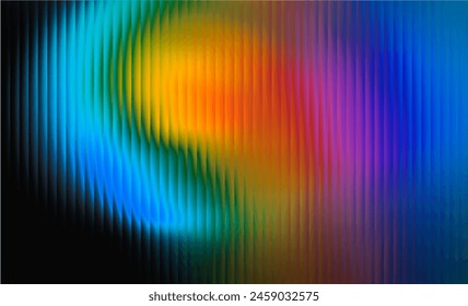 Vector Glass grainy blurred neon gradient in pastel colors. For covers, wallpapers, branding and other projects. Multicolored glass texture for banner, wallpaper, template, print.