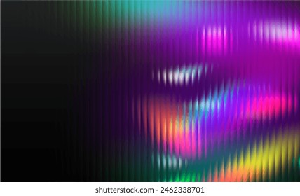 Vector Glass grainy blurred neon gradient in pastel colors. For covers, wallpapers, branding and other projects. Multicolored glass texture for banner, wallpaper, template, print.