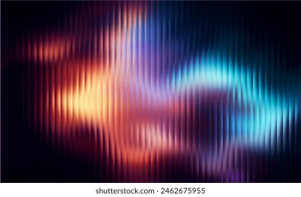 Vector Glass grainy blurred neon gradient in pastel colors. For covers, wallpapers, branding and other projects. Multicolored glass texture for banner, wallpaper, template, print.