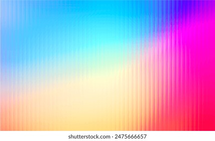 Vector Glass grainy blurred neon gradient in pastel colors. For covers, wallpapers, branding and other projects. Multicolored glass texture for banner, wallpaper, template, print.