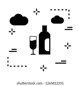 vector glass icon 